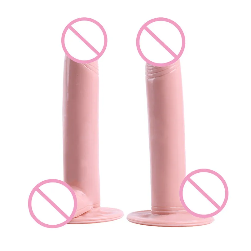 Sex Toy PVC Real Dildos Simulated Phallus Female Hand-Free Masturbation Device With Simulated Penile Sucker Sex Toys (5)