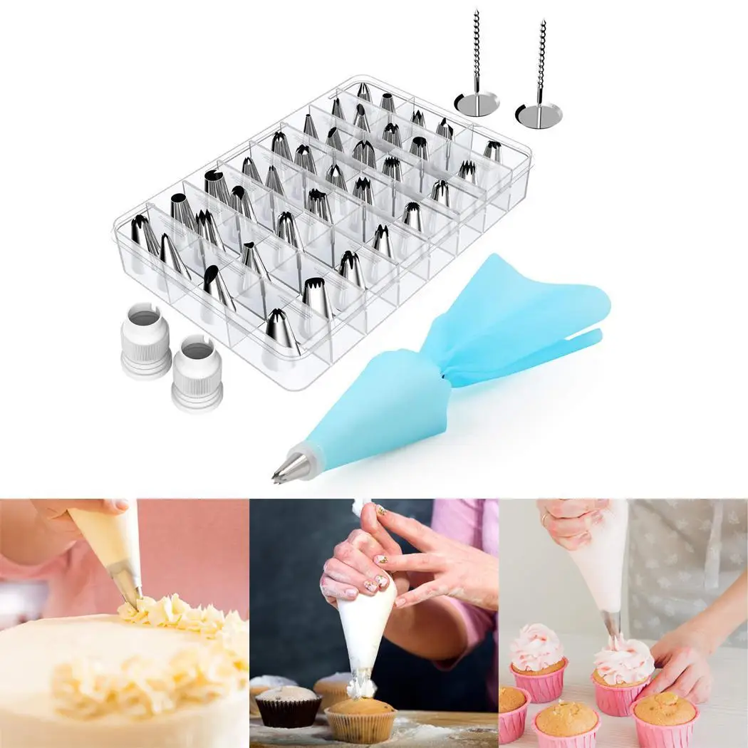 

42/pcs Mounting Pattern Nozzle Set Cream Cake Making 178g Tool Kitchen Tool Baking, Making, Decoration