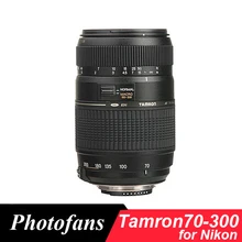 Tamron 70-300 объектив для Nikon 70-300 мм f/4-5.6 di LD макро телефото линзы D3200 D3300 D3400 D5300 D5500 D5500 d5600 d7200 линзы
