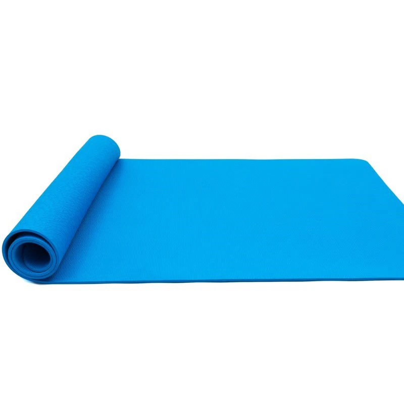 Качественный Экологически нетоксичный Коврик для йоги из ТПЭ толщиной 6 мм, очень длинный, шириной 183-61/80 см, нескользящий, подходит для студии йоги - Цвет: blue - 80cm