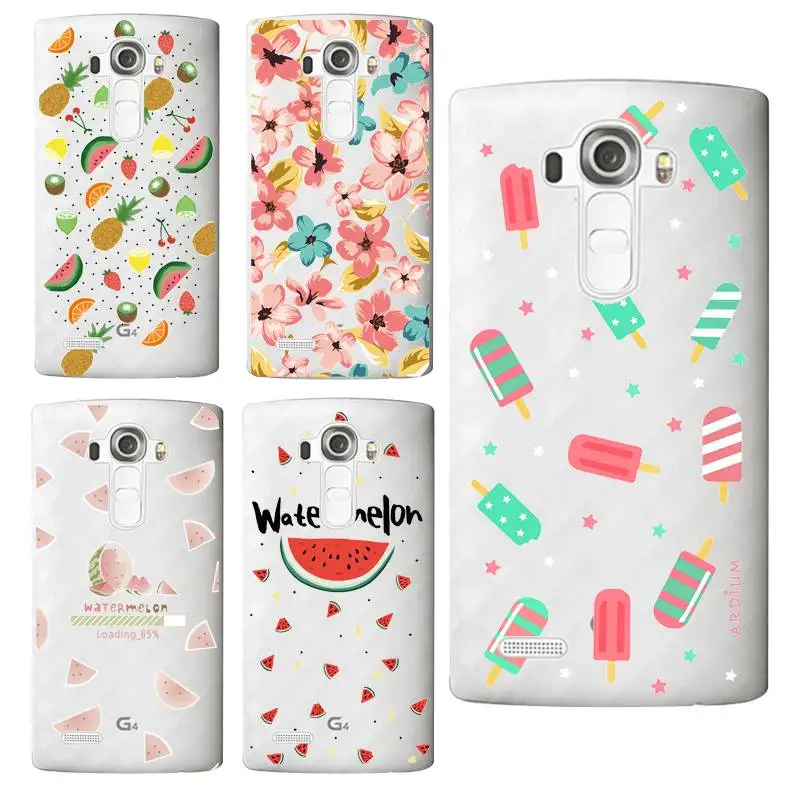 Мягкий прозрачный чехол из ТПУ для LG G3 G4 G5 V10 K3 K4 K5 K8 K10 2017 Флора ананас Бесплатная