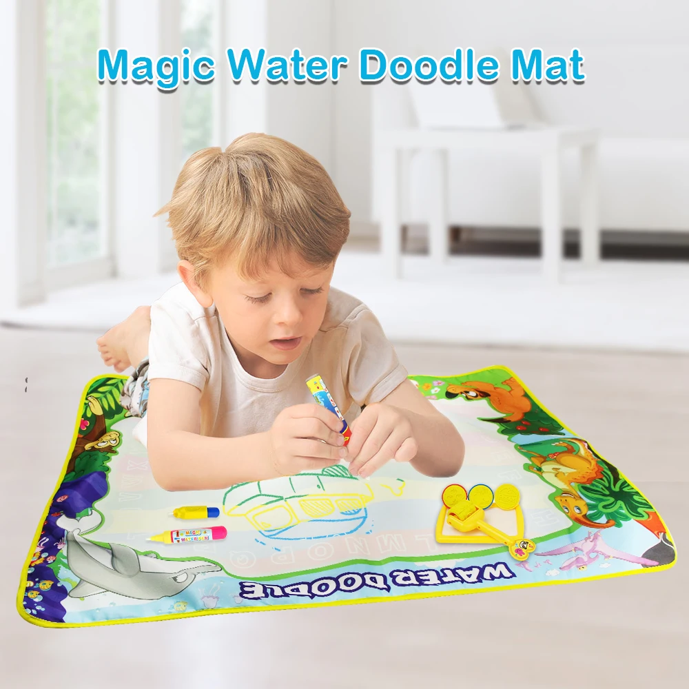 

Animal Theme Kids Water Drawing Mat Magical Water Draing Mat with 3 pcs Pen 1 set Water Painting Seal Kids Funny Toy Kids Gift[