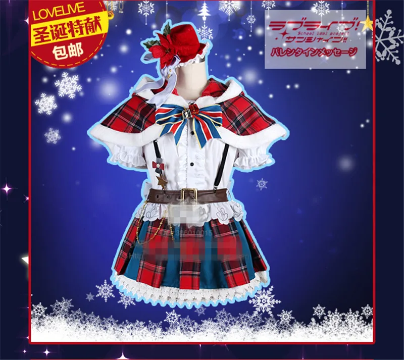 

Anime Aqours Love Live Sunshine Ohara Mari Cosplay Costume Christmas Woman Autumn Winter Clothing