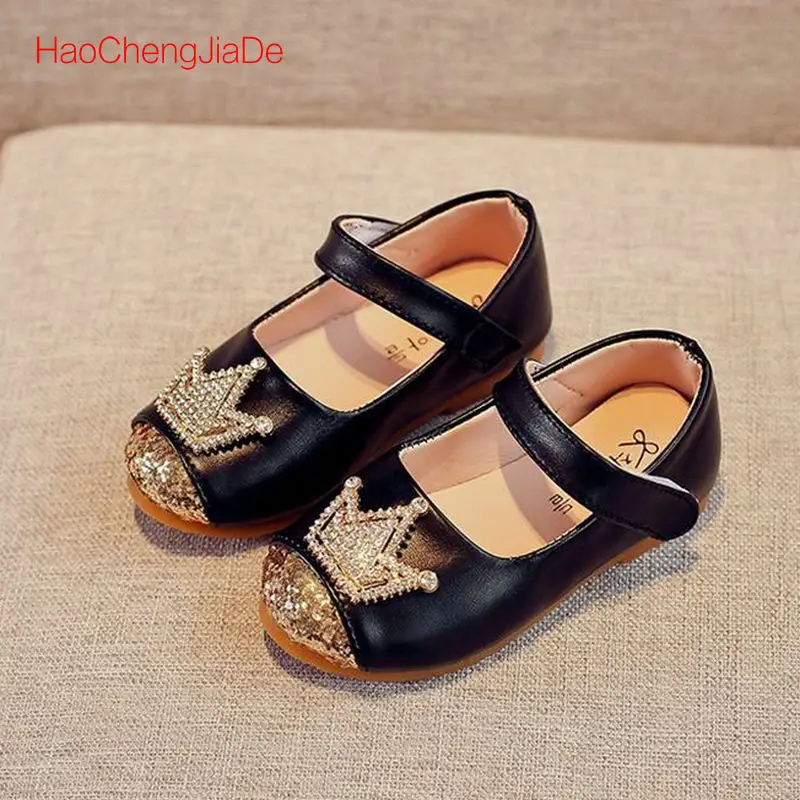 

2018 New Spring Autum Fashion Girls Shoes Sequins Glitter Princess Party Shoes For Girls Children Cute Sneakers Size 21-35