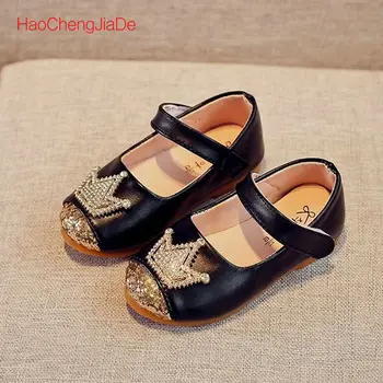 

2018 New Spring Autum Fashion Girls Shoes Sequins Glitter Princess Party Shoes For Girls Children Cute Sneakers Size 21-35