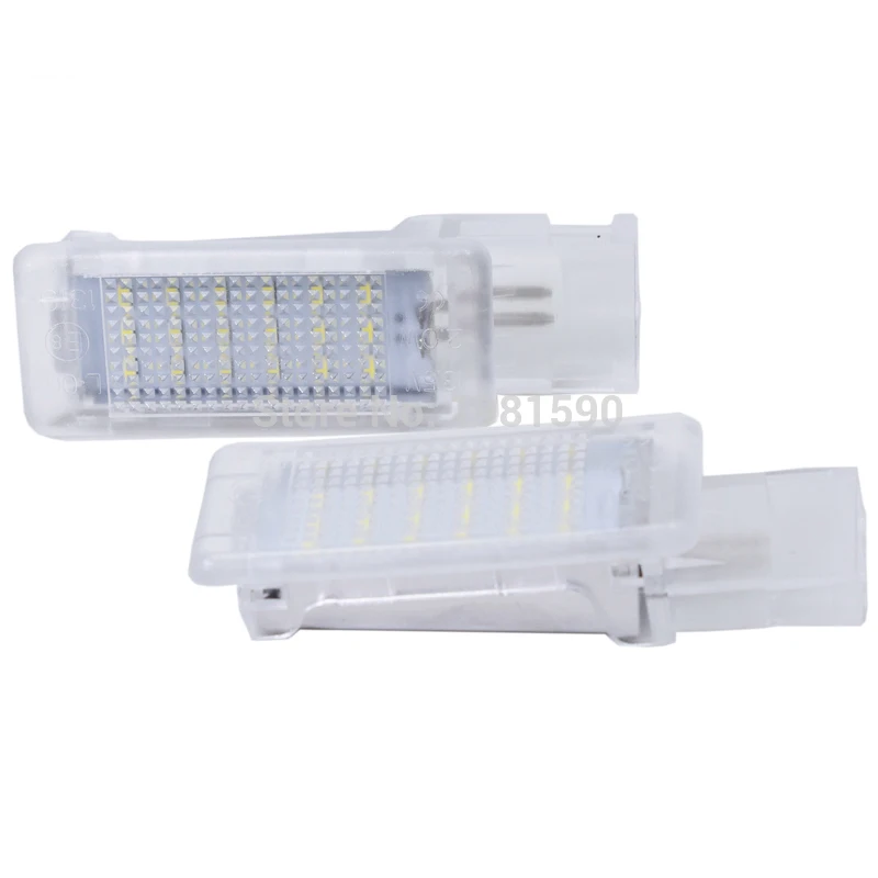 2 шт. 18SMD светодиодный любезно светильник для Audi A2 A3 A4 A5 A6 Q5 Q7 R8 светодиодный осветительных приборов для ног подсветки перчаточного ящика багажного отделения украшения лампы красный