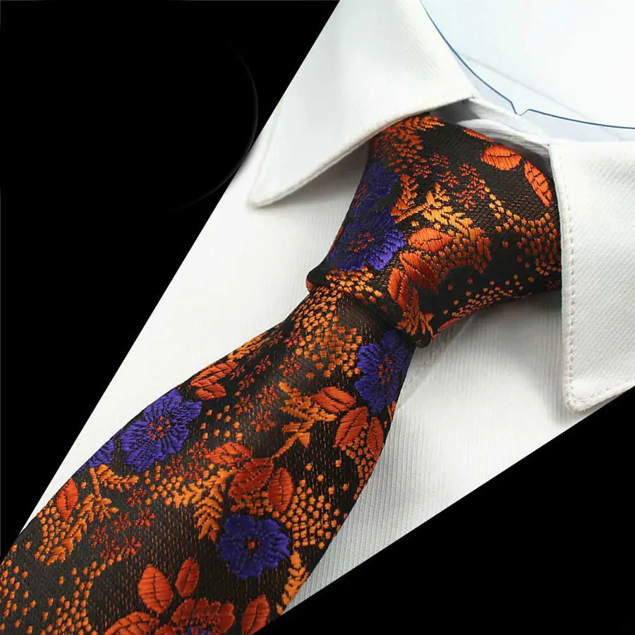 Мужской галстук на шею, свадебные, деловые, рождественские, жаккардовые, шелковые галстуки, 7 см., модные мужские галстуки, галстуки, аксессуары, галстуки - Цвет: GLT09