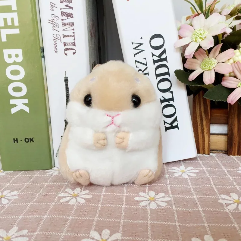 Kawaii мультфильм Хомяк Складная Собака Плюшевые брелоки 10 см 13 животное маленький
