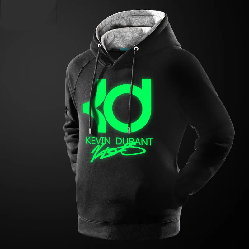 

Male Kevin Durant Hooded Coat Winter Clothing Fans Fleece Thick Hoodies Mens Sweatshirts Boys Black Plus Size 4XL