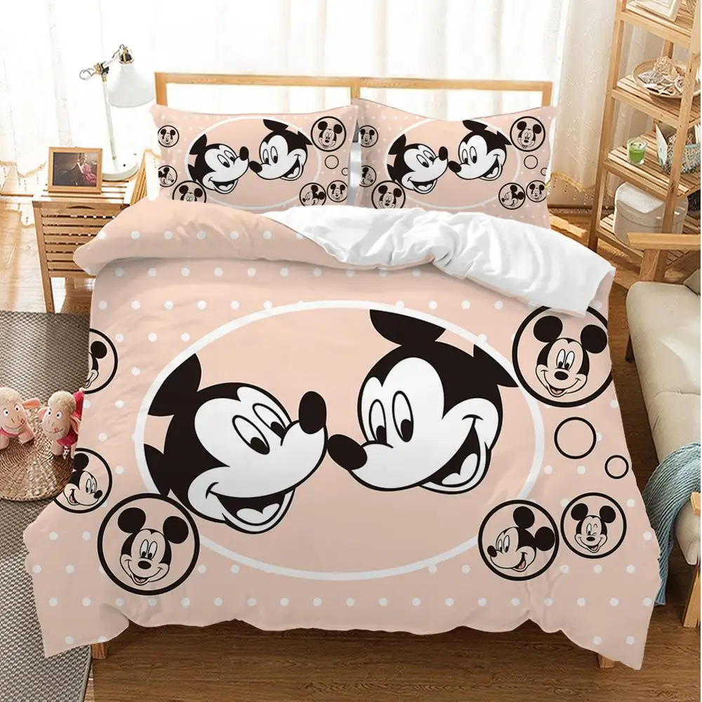 Mickey Minnie Mouse 3d Printed Bedding Sets Adult Twin Full Queen