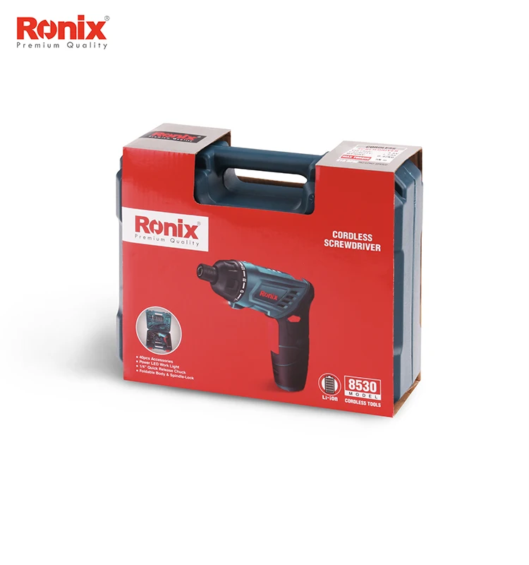Ronix Новинка 3 6 V Мини Беспроводная отвертка переносная со светодиодный светильник
