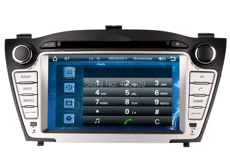 Excellent In Dash GPS Navigation Car DVD Player for Hyundai Tucson IX / IX35 2009 2010 2011 2012 with Radio BT USB SD AUX Map Audio Video 2