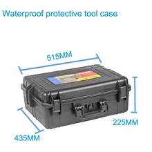 Ящик для инструментов, чемодан, ударопрочный герметичный водонепроницаемый пластиковый чехол, оборудование, ящик для камеры, метр, коробка с предварительно вырезанной пеной