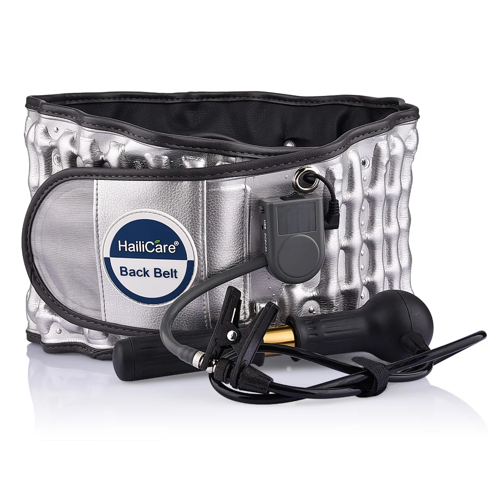 Kopen Verbeterde Versie Tractie Ondersteuning Taille Riem Voor Rugpijn Opblaasbare Tractie Warmte Therapie Vaste Ondersteuning Lumbale Brace Riem