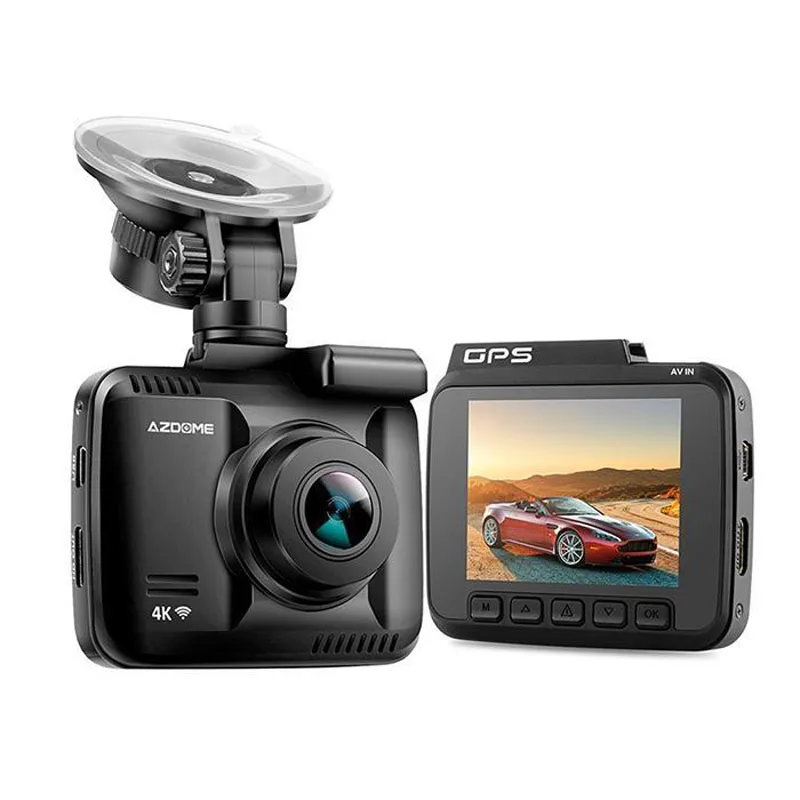 

AZDOME GS63H Single Cam Car DVR Built-in WIFI GPS G-Sensor Camera 170 Super Wide Angle Lens 4K Ultra HD WDR Driving Recorder