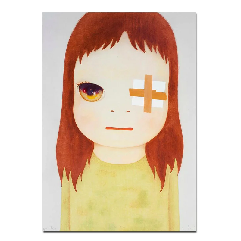ariel doll Yoshitomo Nara Cartoon Sleepwalking Doll Drawing Japanese Painting HD Print Canvas Art Pictures Poster For Baby Kids Room Decor bratz dolls