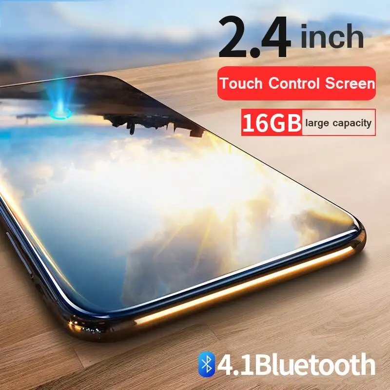 

Mahdi M600 MP3 Player bluetooth HiFi 2.4Inch Video player Wireless Portable Sport MP3 8GB Built-in Speaker FM Radio