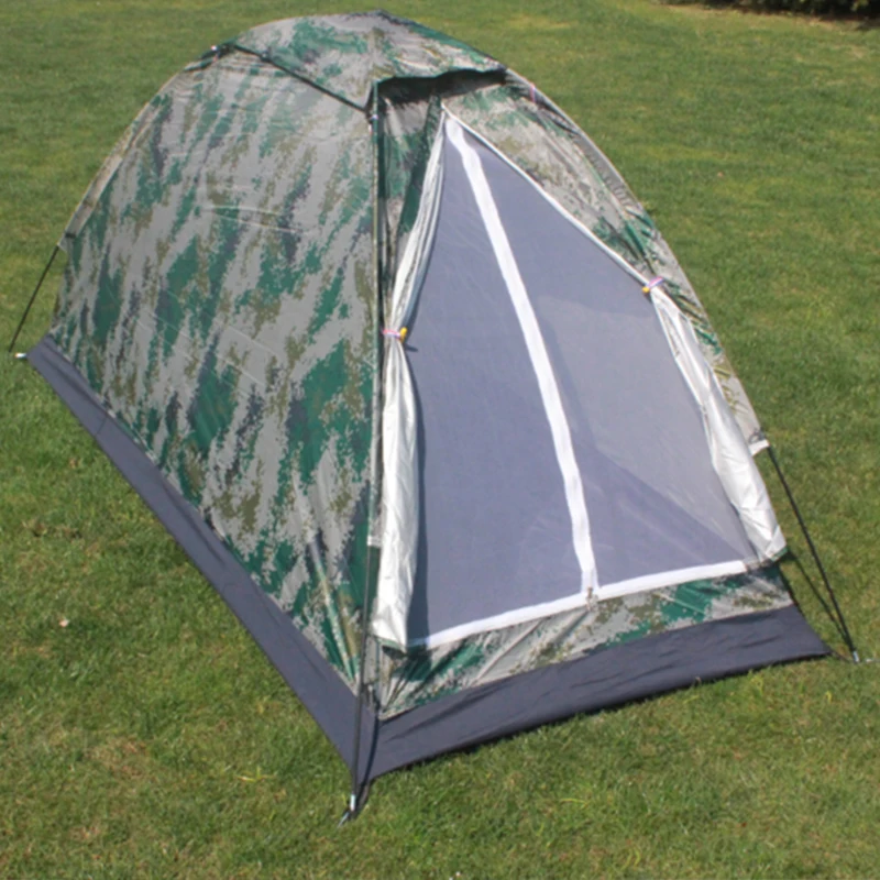 

Outdoor camping camouflage tent wild camping single double automatic waterproof