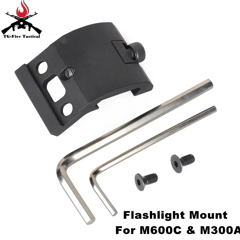

Tactical Flashlight Mount With M600C And M300A Hunting Spot Light Rifle Light Picatinny Rail Accessories Torch Oblique Base