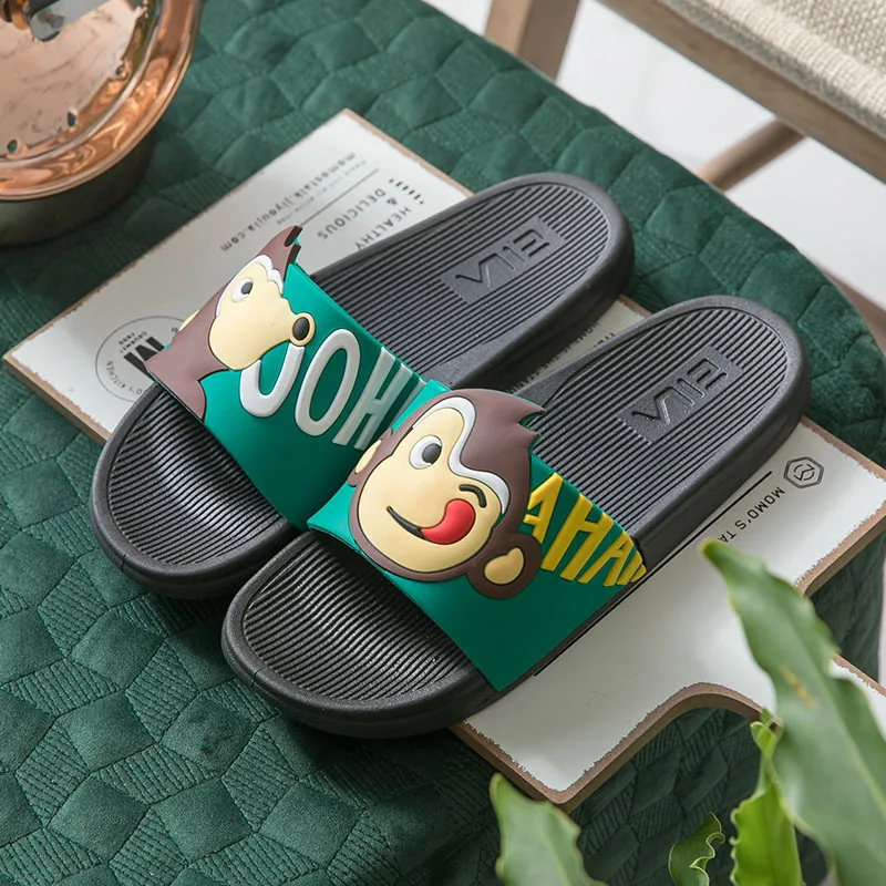 

Cartoon Monkey Women Slide Sandals Summer Slippers Beach Slides Soft Sole Sandals Women Shoes Flip Flops Dropshipping