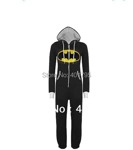 New Unisex Adult Batman Pajamas Sleepsuit Onesie Sleepwear Pyjamas