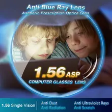 1.56 Anti-Blue Ray Single Vision Aspheric Optical Lenses Prescription Vision Correction Computer Reading Lens for women and men 1.56 Anti-Blue Ray Single Vision Aspheric Optical Lenses Prescription Vision Correction Computer Reading Lens for women and men