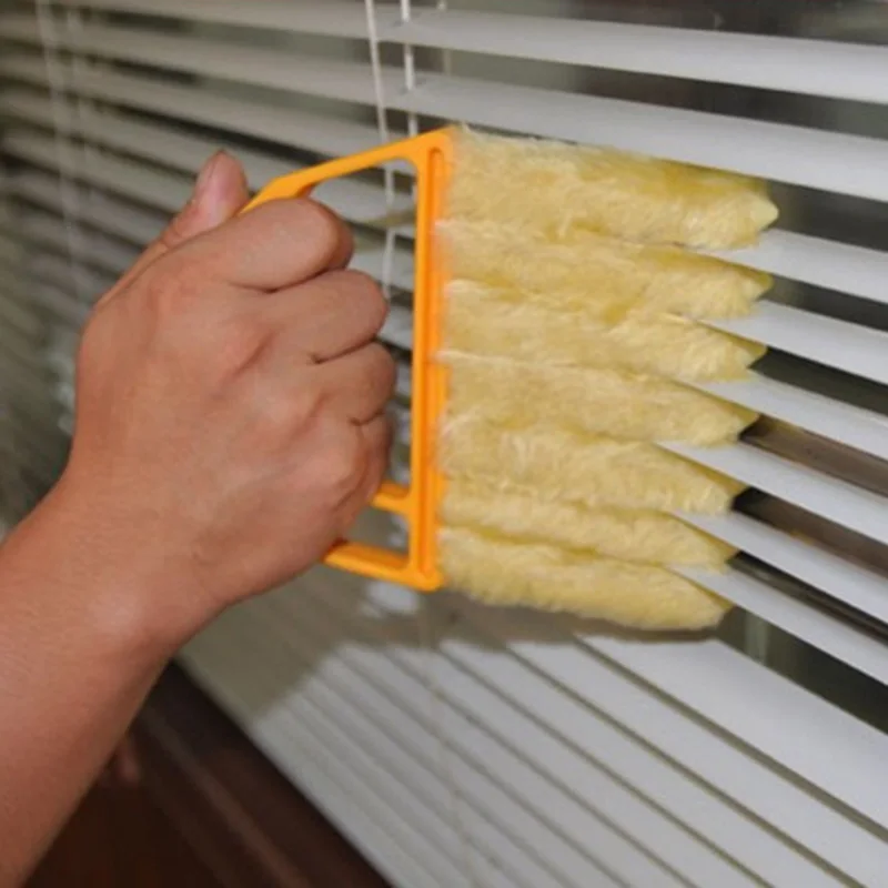 Полезная щетка для чистки окон из микрофибры Пыльник для кондиционера моющийся слепой клинок чистящие инструменты для дома
