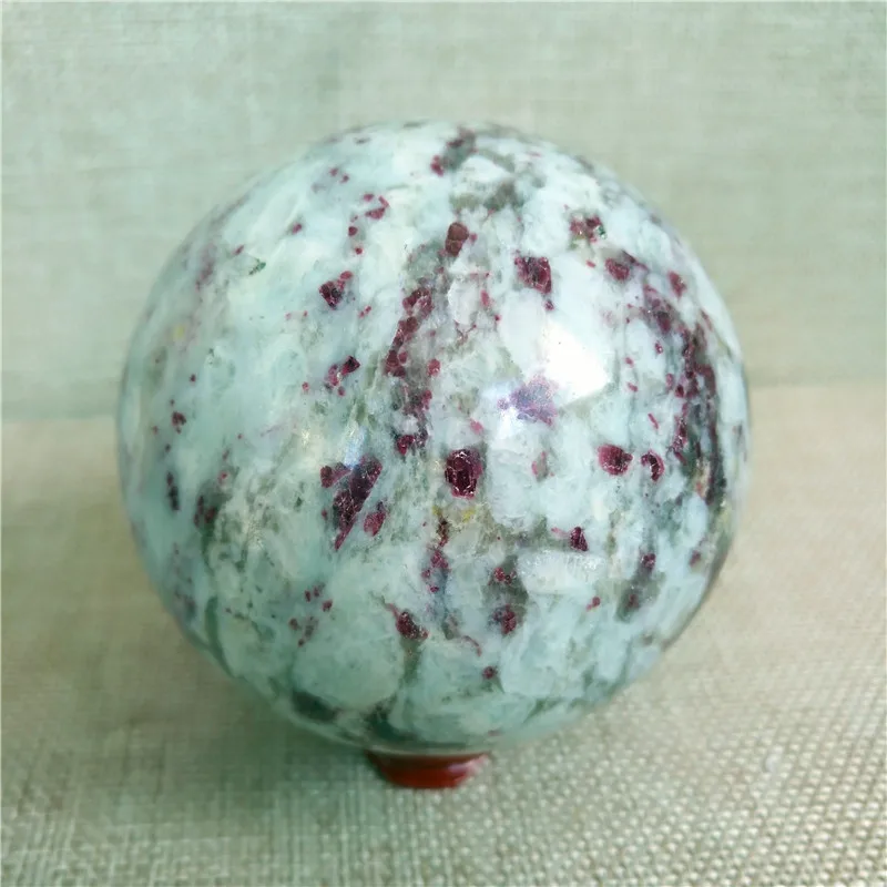 

583g natural rubellite tourmaline quartz Crystal Ball