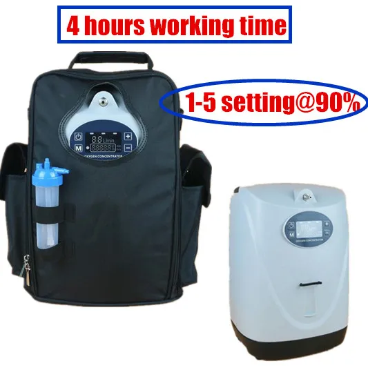 

COXTOD 4 hours Oxygen Concentrator with 1-5 setting about 90% oxygen concentration POC-06P