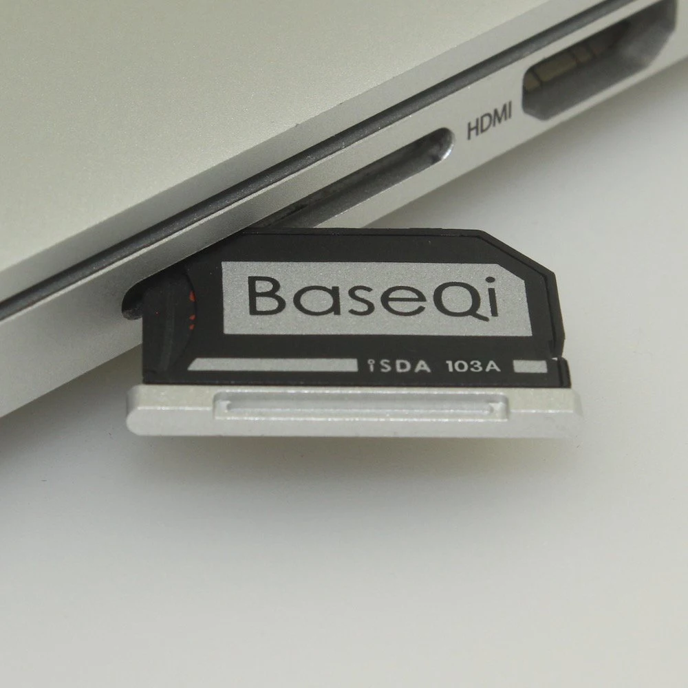 Baseqi for MacBook Air 13'' Micro sd card adapter Compatible for Mac Air  13inch 2009-2021