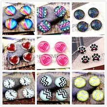 Модный 9 стилей 20 шт 12 мм ручной работы фото стеклянные кабошоны