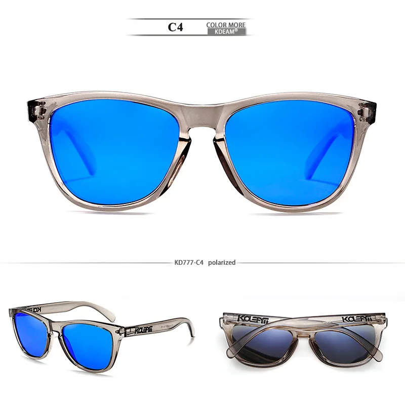 KDEAM Revamp спортивные мужские солнцезащитные очки, солнцезащитные очки TAC с поляризованными линзами, эффектные цвета, солнцезащитные очки, открытый стиль Elmore, солнцезащитные очки