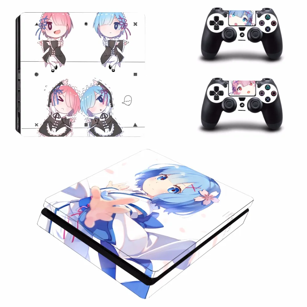 Аниме Cute Girl Railgun Hatsune Miku Tokisaki Kurumi Saber PS4 Slim Skin Sticker для консоли PlayStation 4 и