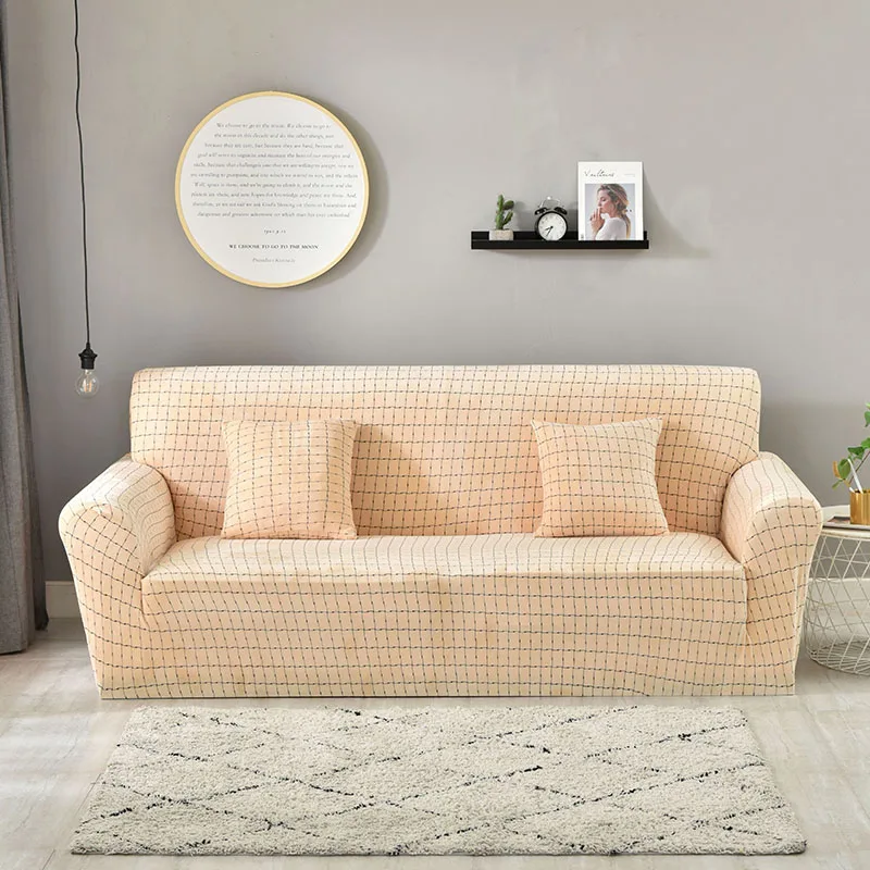 Рукав дивана, утолщенный вязаный, высокий эластичный чехол на диван, легко разбирается, нескользящий один/двойной/три/Четырехместный - Цвет: HY-m h