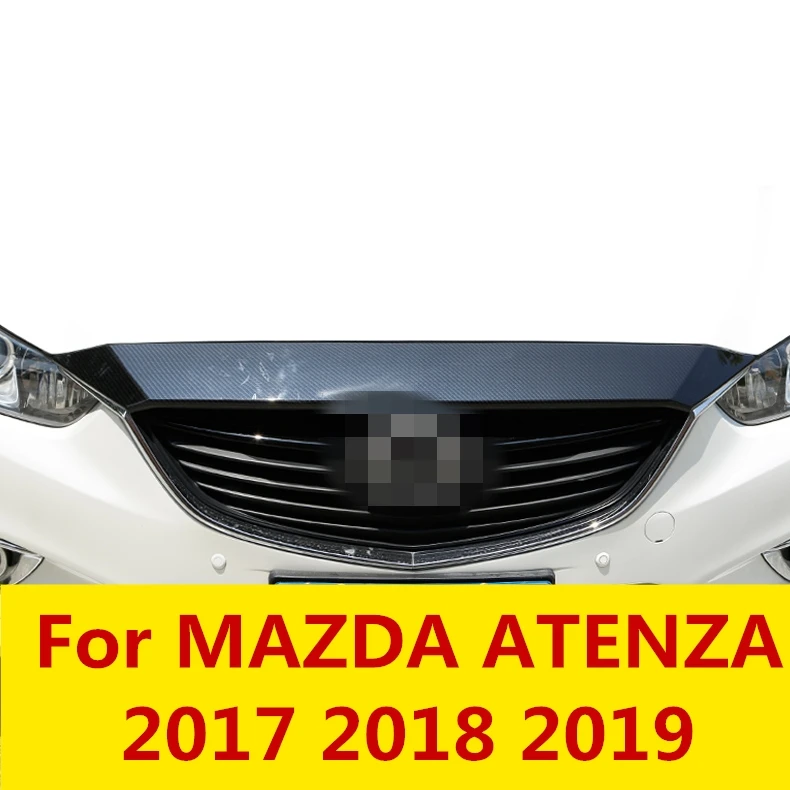 

For MAZDA ATENZA 2017 2018 2019 machine Cover Strip front face decoration Bright strip engine cover Exterior Auto Accessories