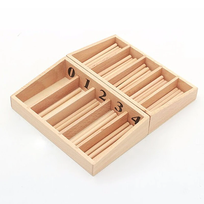 Caixa de Eixo de Madeira Nova Chegada Montessori Matemática Brinquedos Materiais Educacional Aprendizagem Precoce Brinquedo Treinamento 8 Brinquedos mat.