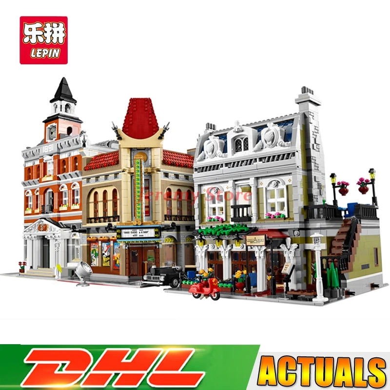 

Street View Series 15003+15006+15010 Educational Building Blocks Bricks Model Toys Compatible Legoinglys 10224 10232 10243