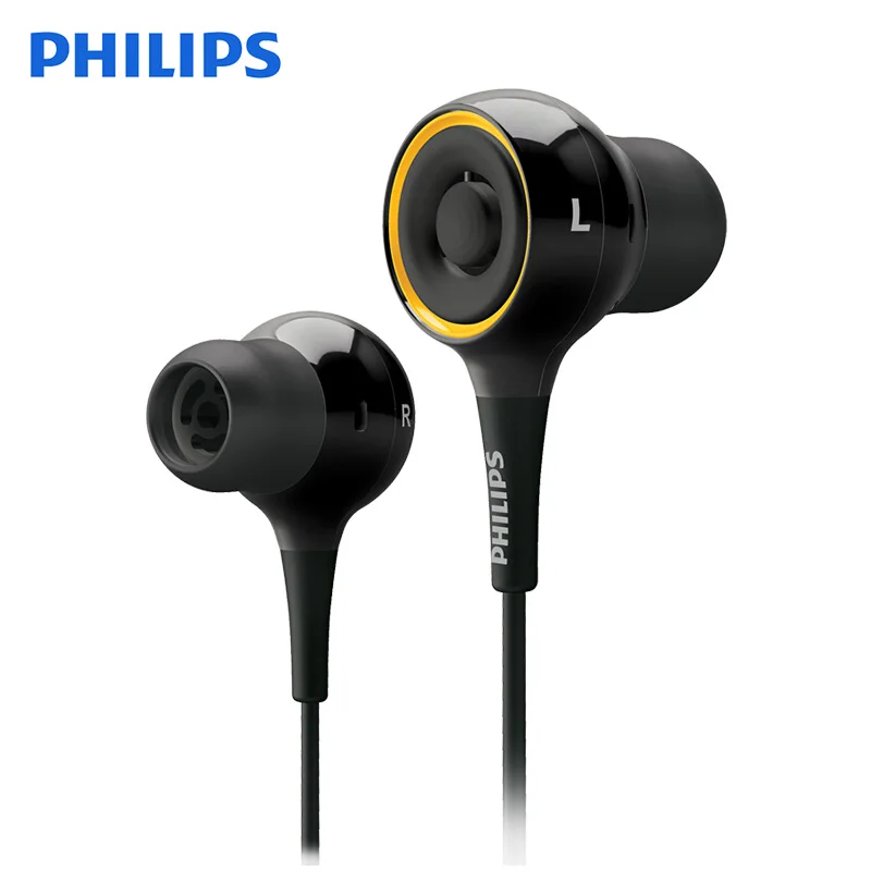 Оригинальные Наушники Philips SHE6000, Спортивная гарнитура, наушники-вкладыши для бега Xiaomi Galaxy S9 S9Plus, официальная сертификация