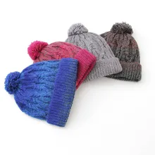 Высокое качество Skullies шапочки унисекс вязаный берет уличная мода флис теплые однотонные зимние цвет купол пара кепки