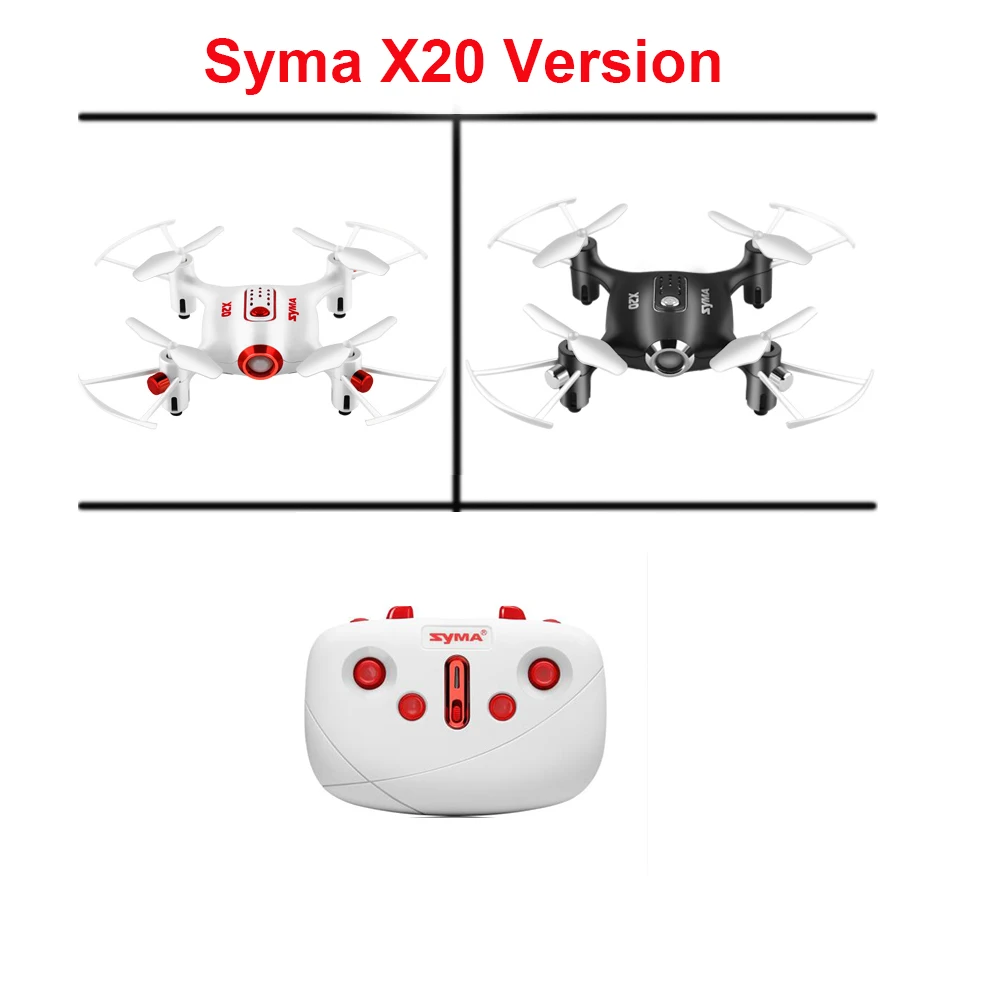 1.Syma X20X20-S Drone With Single Hand Controller RC Dron Quadcopter RC Helicopter 6-aixs Gyro 2.4G 4CH 3D Rolling Headless Mode