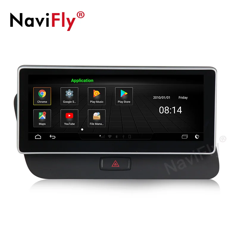 Clearance NaviFly 10.25" 3GB+32GB Android Car dvd gps player for Audi Q5 2009-2017 Headunit 4G LTE WIFI BT Mirror Link 3