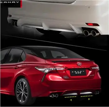 

Free Shipping For Car Rear Bumpers Door Tailgate Frame Bottom Trunk Plate Trim Cover 2pcs/Set Fits For Toyota Camry 2018 2019