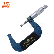 ШАНЬ 50-75 мм/0.01 мм Вне Микрометр Метрика Сплав Карбида Резьба Калибр Суппорт Измерительный Инструмент