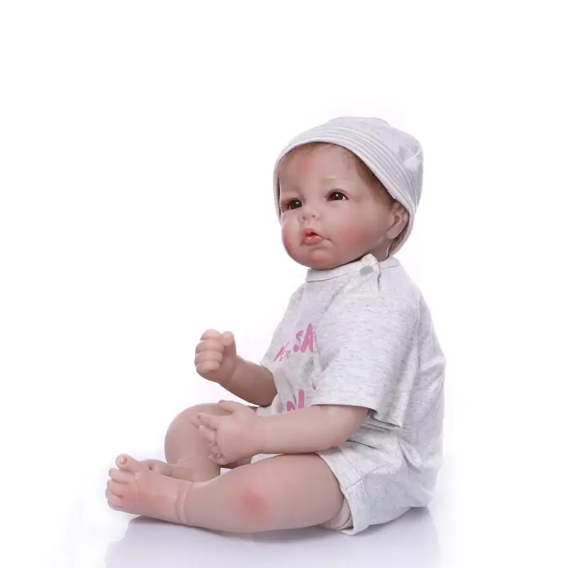 Кукла Reborn Boneca Realista Мягкая силиконовая 50 см|Куклы| |