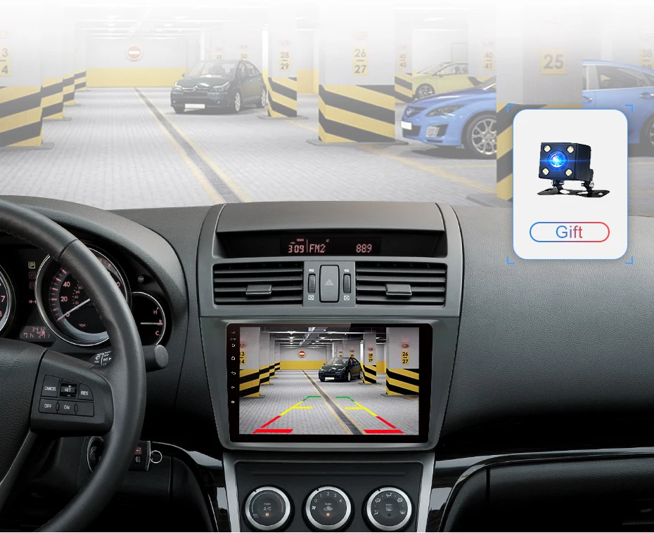 Junsun 2G+ 32G Android 8,1 для Mazda 6 2008 2009 2010 2011 2012- 2 din Автомобильный Радио стерео плеер Bluetooth gps Навигация dvd