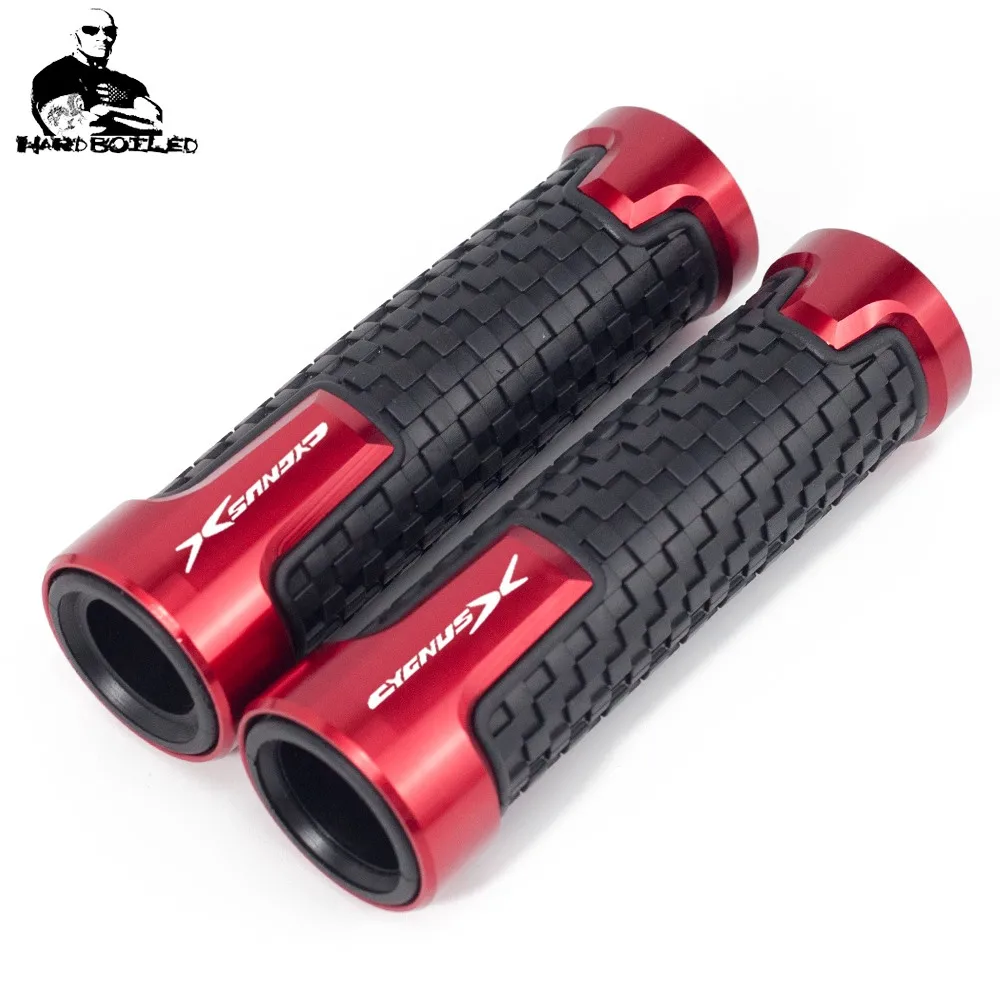 Motorcycle Hand Grips 78 22mm CNC Aluminum Rubber Gel Handle Grip For YAMAHA CYGNUSX 125 CYGNUS X 125 SMAX 155 BWS R 125 (5)_Jc