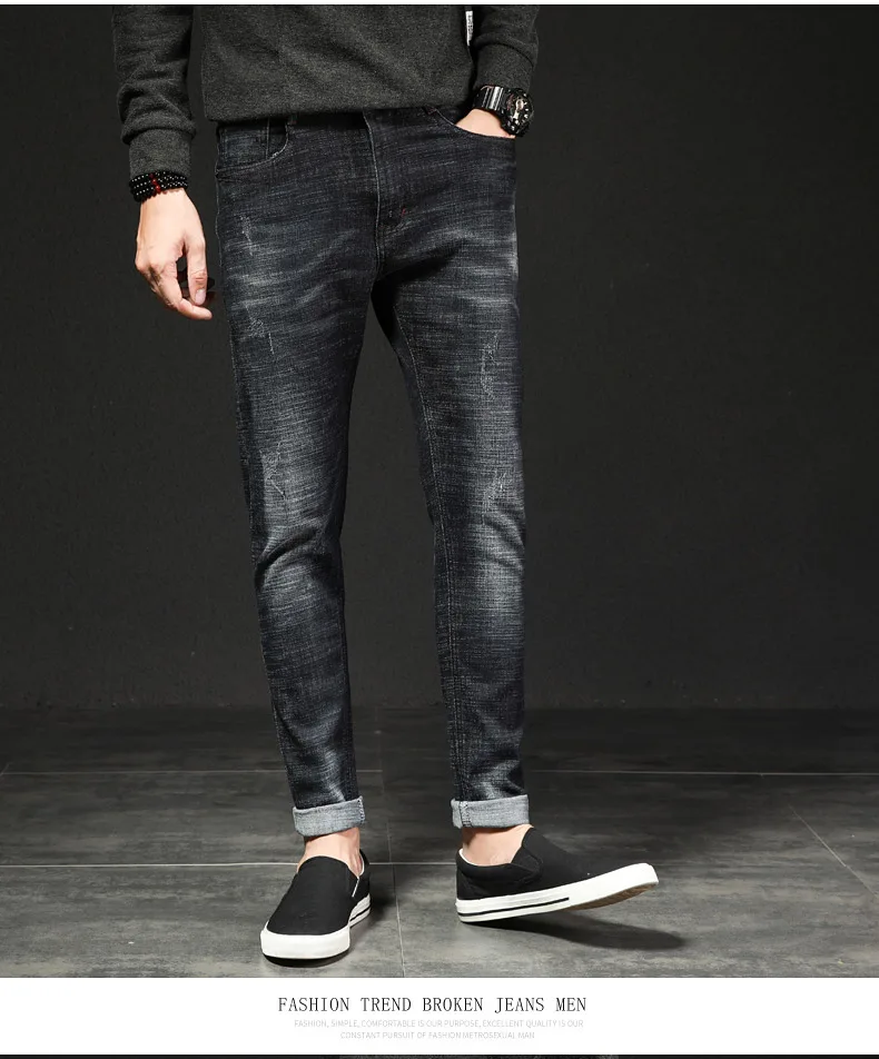 KEGZEIR 2019 новые классические модные джинсы мужские повседневные Slim Fit мужские s джинсы Брендовые стрейч джинсы для мужчин Calca Jjeans Masculina