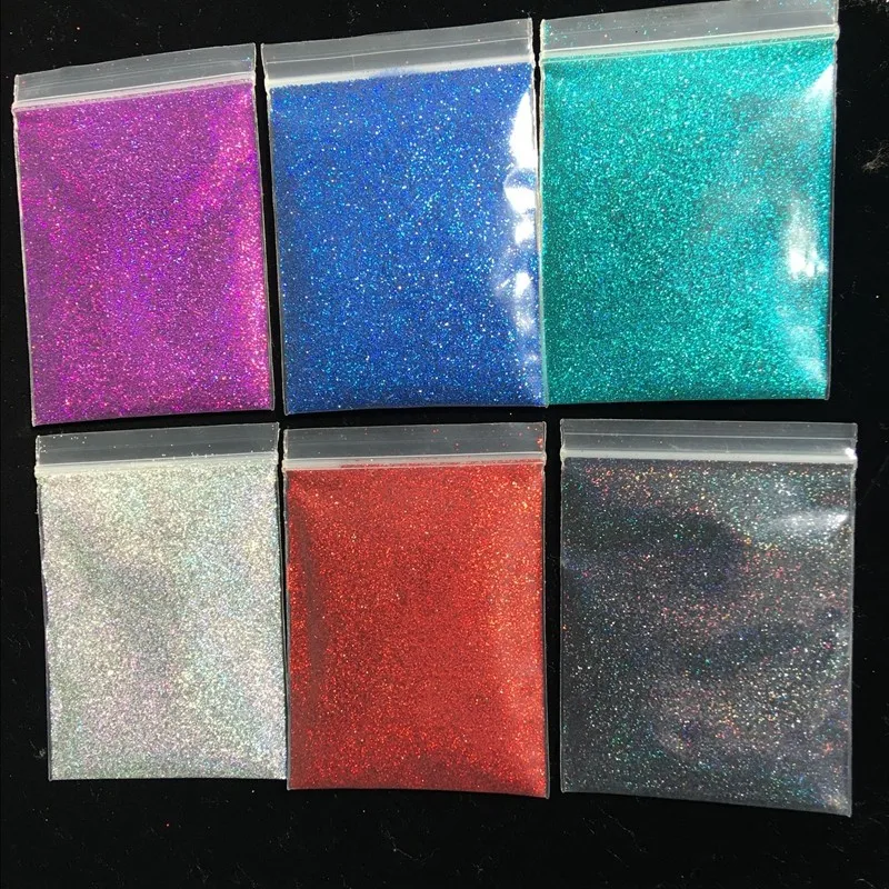 18 Colors Holographic Laser Glitter 10g 0.2MM Extra-fine Shinning Holo Nail Dust Powder for DIY Manicure Design Decoration 008\