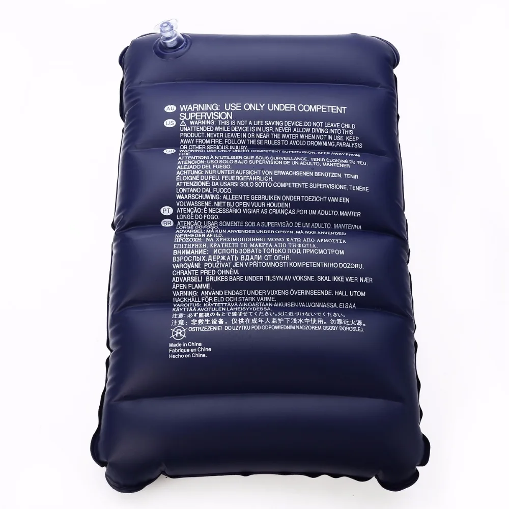 Темно синий автомобиль путешествия открытый надувная подушка удобный матрац защита головы шеи 47x30 см для кемпинга