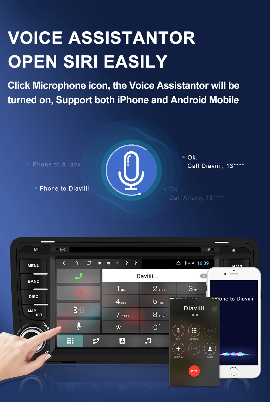 Top Isudar H53 2 din Car Radio Multimedia Player Android For Audi/A3/S3 2002-2013 GPS Octa Core 4GB 64GB 1080P Camera DSP USB DVR FM 11